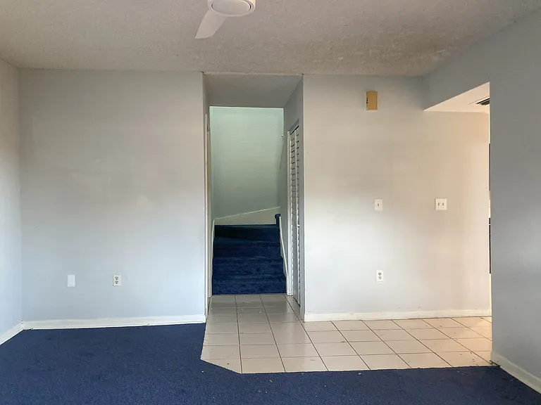living room view to stairs