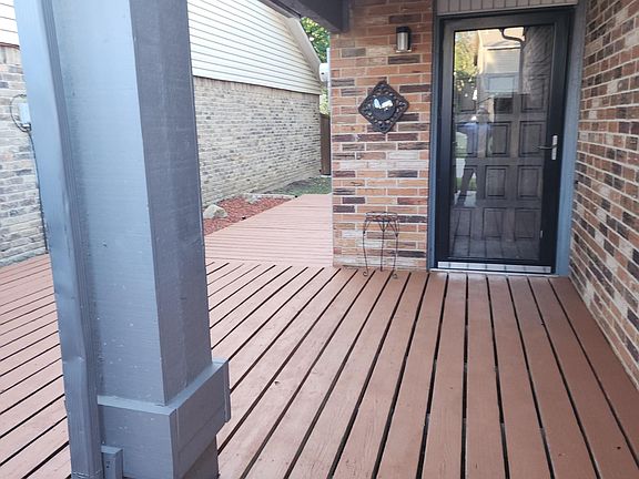 Gated front patio area