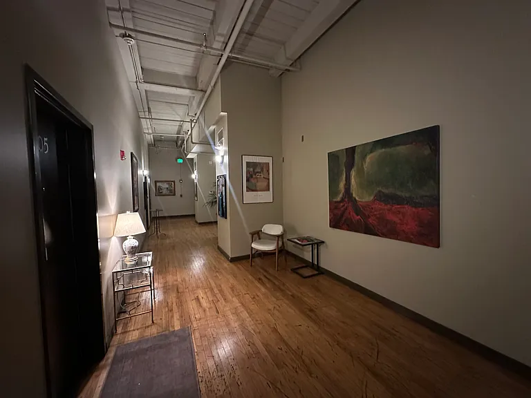 Hallway to the Unit. 6 units on the 3rd floor