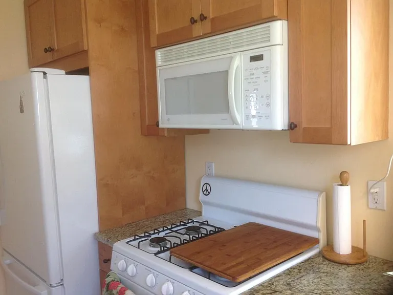 Gas stove, microwave