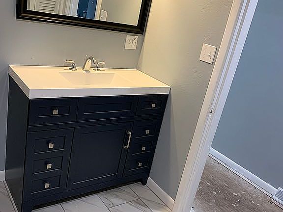 new full bath vanity