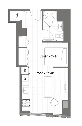 Floor plan Studio-T-S5