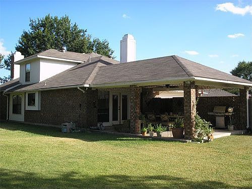 View of the back patio