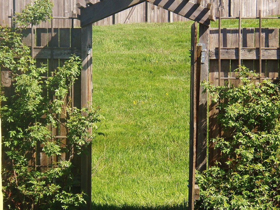 Gate opens to a play field!