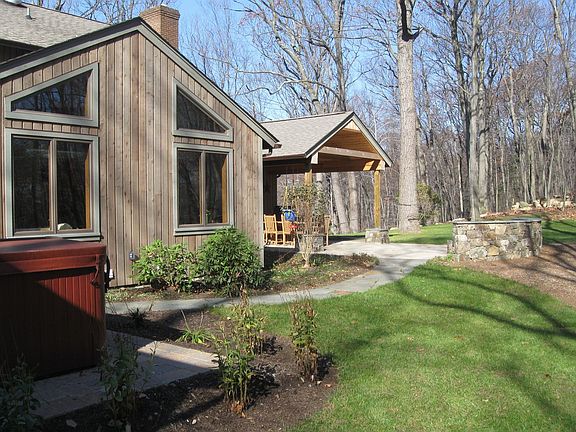 View of rear of house