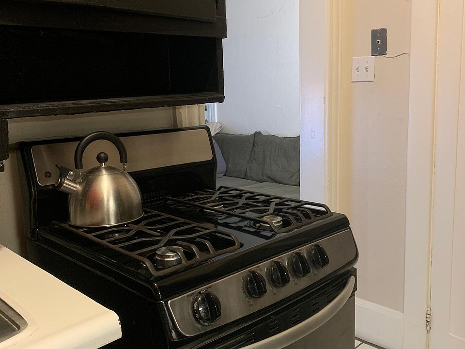 Kitchen, stainless steel stove