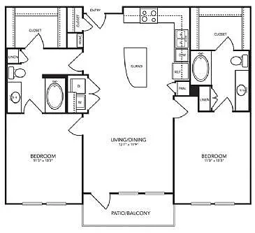 Floor plan B3