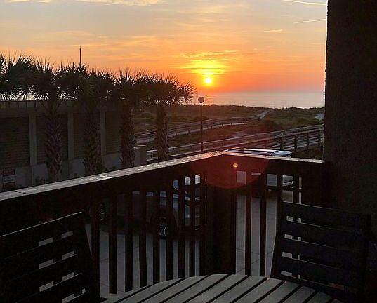 Sunrise from balcony