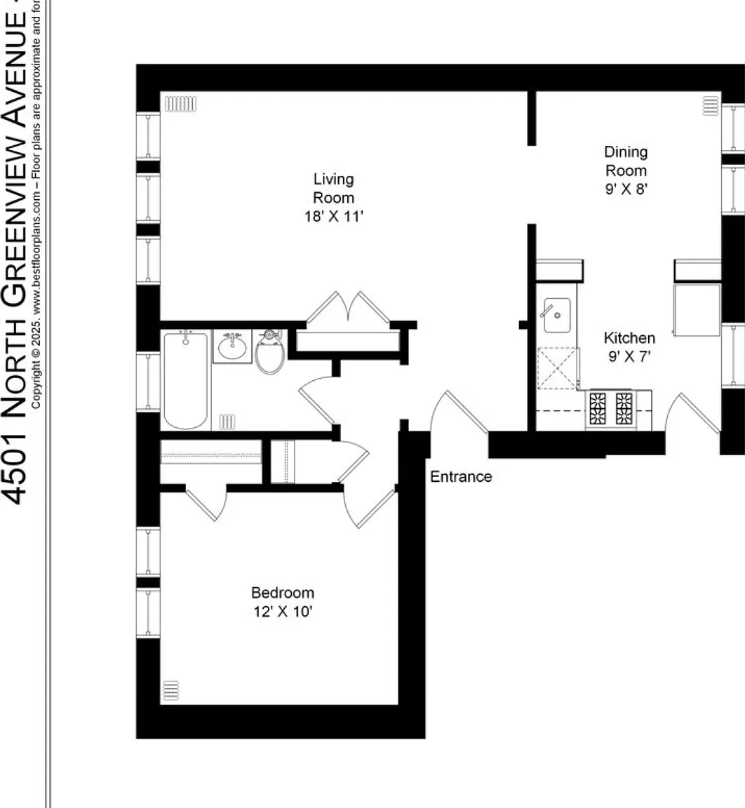 1 bed, 725 sqft, $2,175 — Photo 2