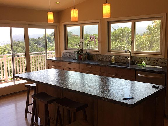 Kitchen with granite counter tops 