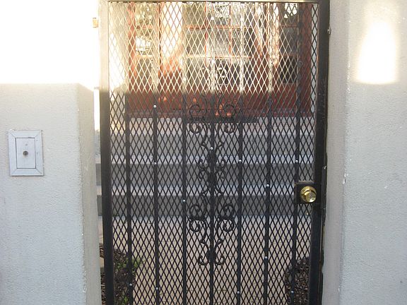 Locked entry gate