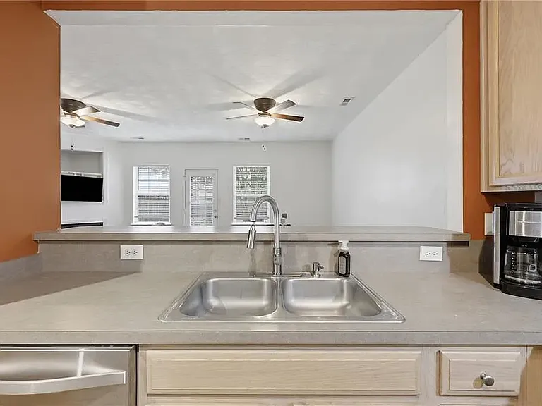 Kitchen View into Dining area