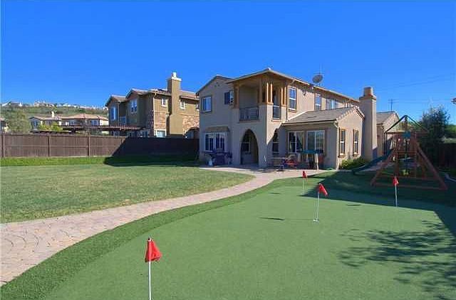 Backyard - putting green