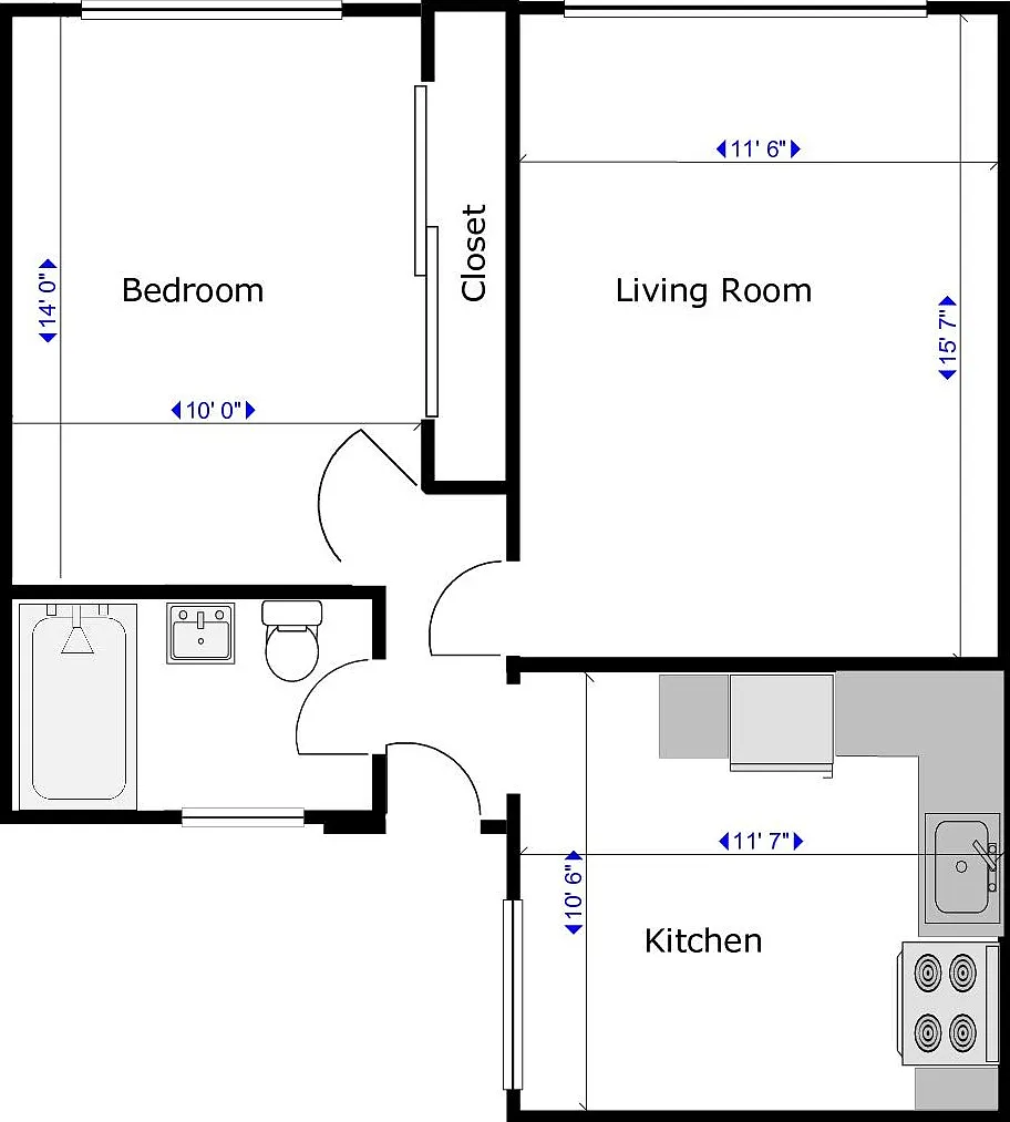 1 bed, 600 sqft, $2,245 — Photo 2