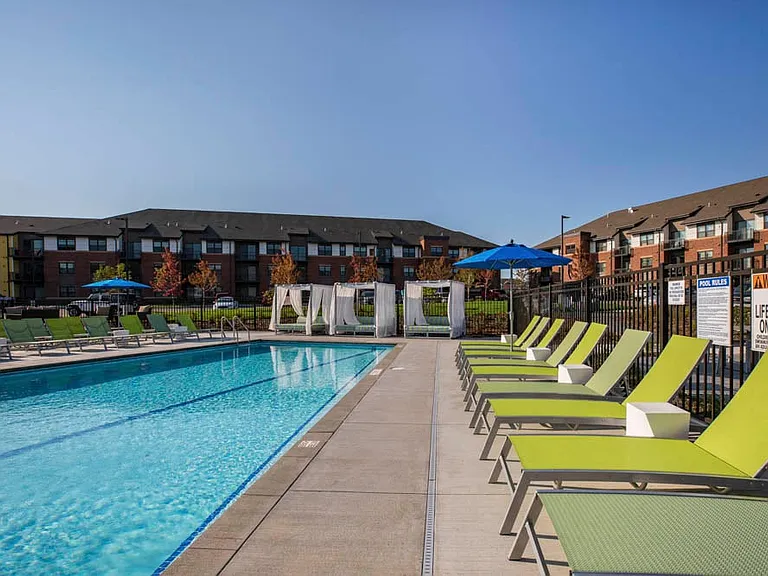 Soak up some sun after a long day with our private swimming pool, lounge chairs and resort-style cabanas.