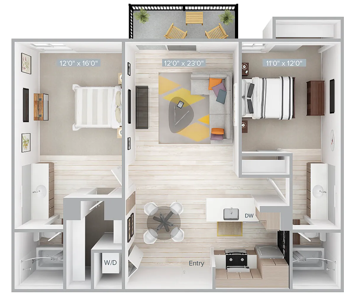Floor plan B1-988-3