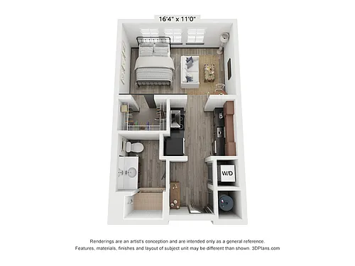 Floor plan Studio A