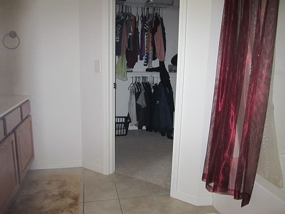 HUGE walk-in closet in master bath