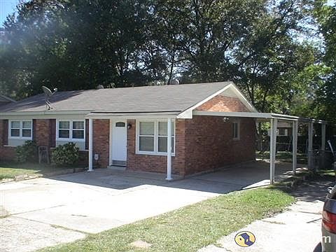 Front with two car carport