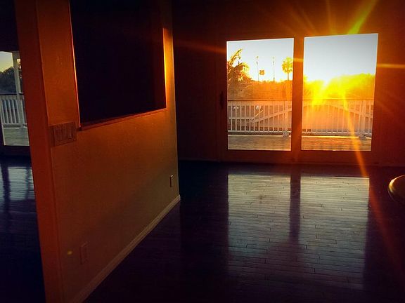 Sunset from inside house