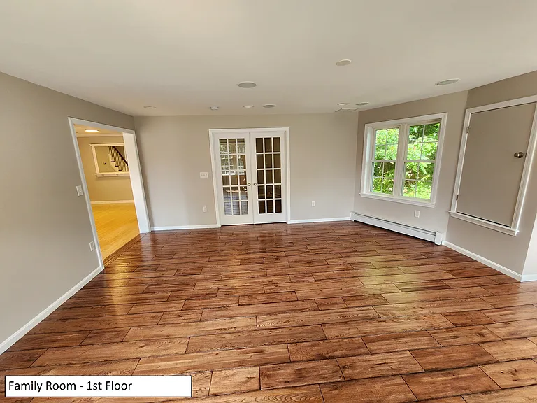 Family room looking towards office