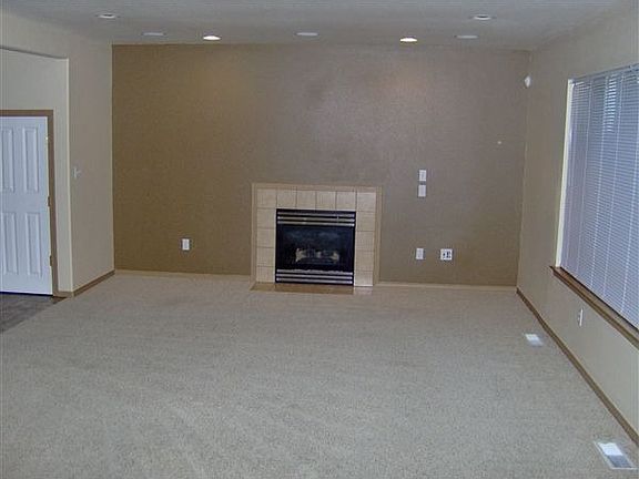 Living room with gas fireplace