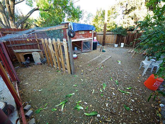 side yard behind garden