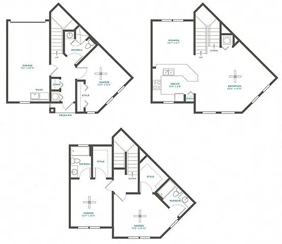 Floor plan 3C Townhome Renovation 4