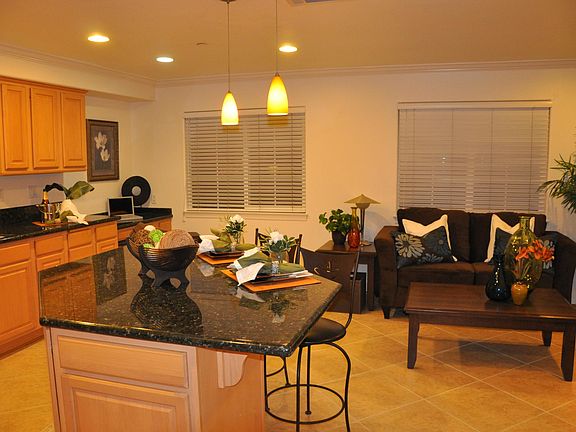 Large open kitchen with seating area