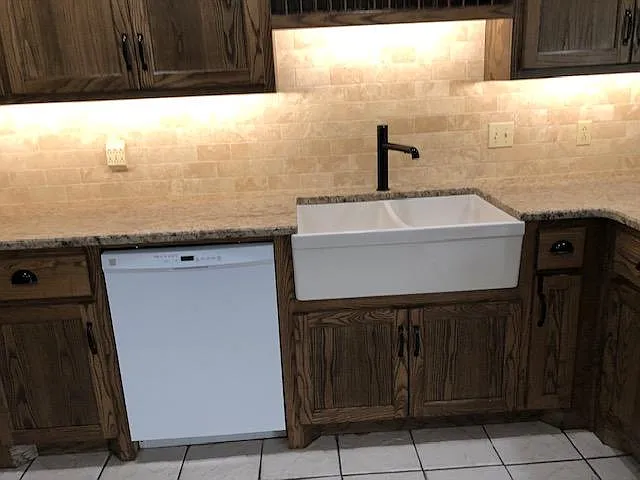 Sink and dishwasher