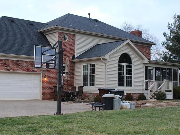 rear of home screen porch and patio