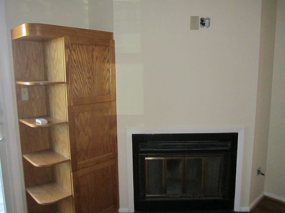Fireplace With Custom Shelving