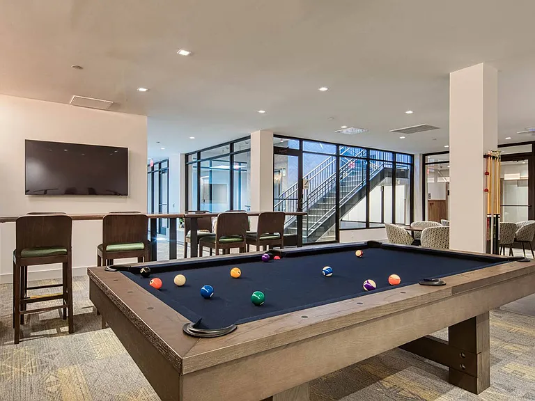 Billiards Table in the Clubhouse