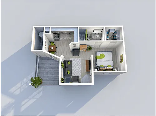 Floor plan The 408