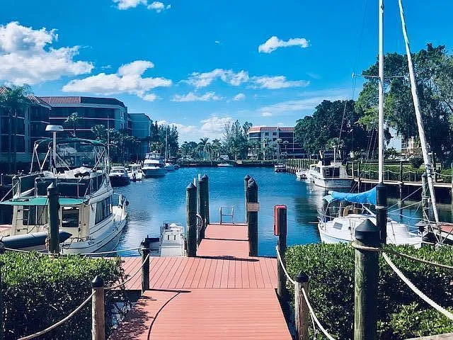 Boat docking area.