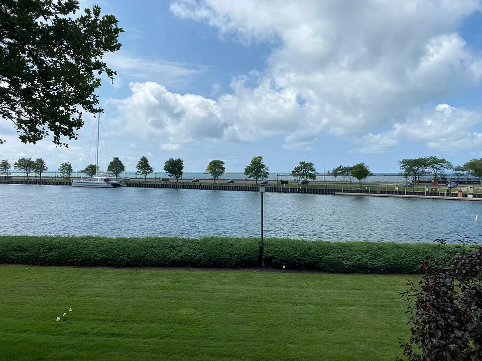 View from living room and balcony.