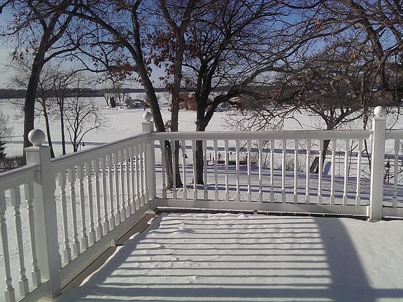 Panoramic view of Lake Minnetonka from balcony off Master be