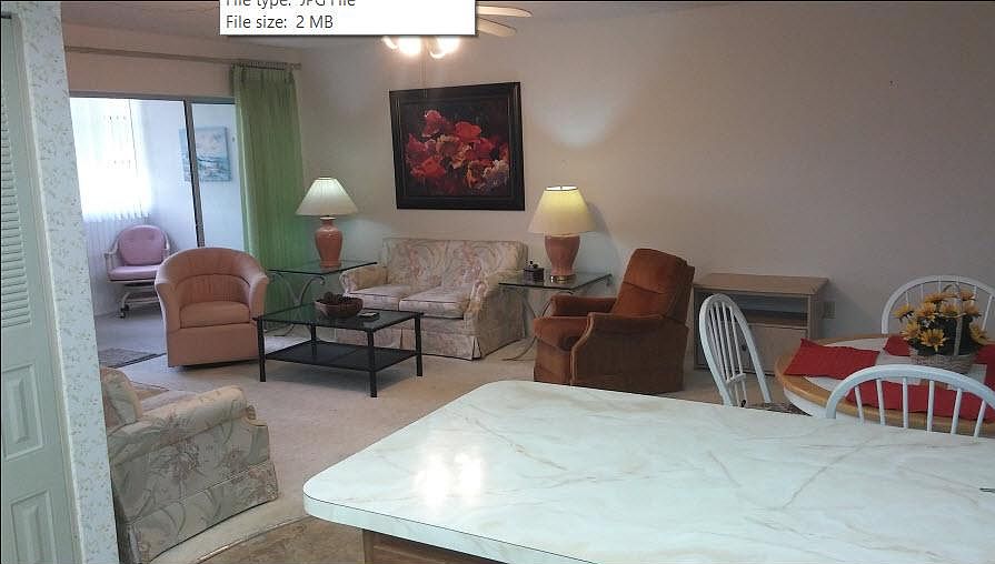 living room and lanai from kitchen