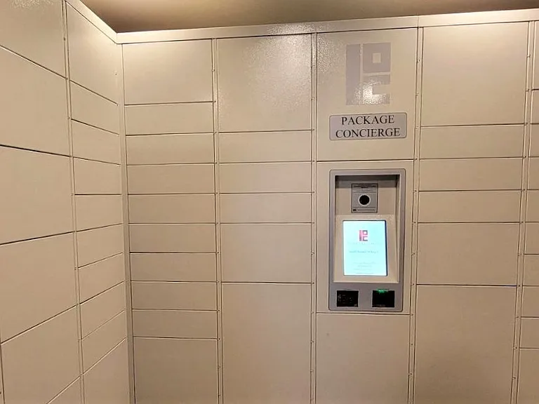 Package Concierge package lockers keep your packages secure and offers timely notifications straight to your phone for efficient pick up.