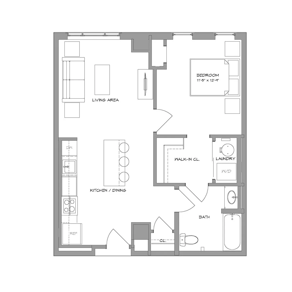 Floor plan 1BR12