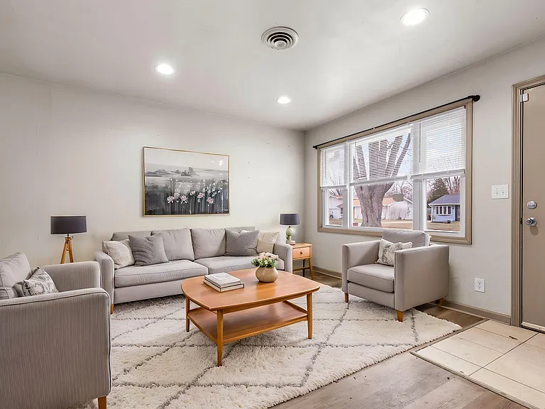 Staged living room