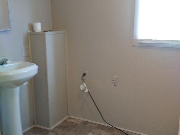 bathroom - also where the washer and dryer hookups are