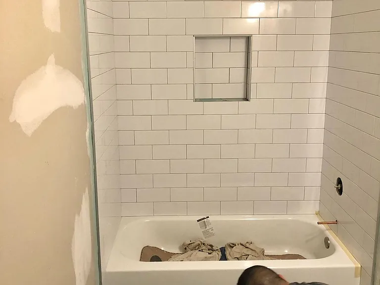 Hall bathroom-MID REMODEL