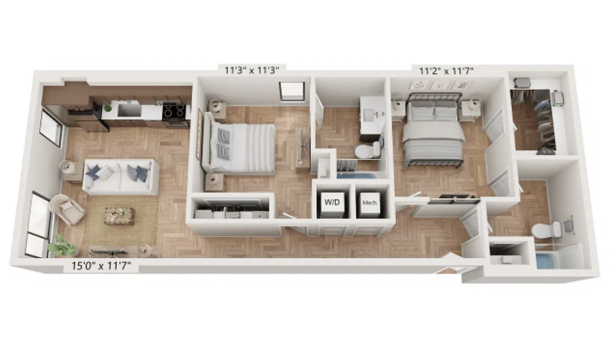 Floor plan The Everett