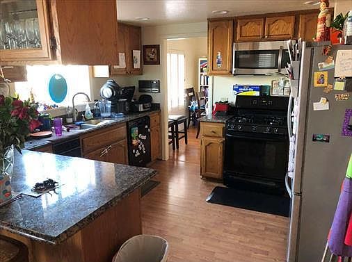 Kitchen, Counter shared with family room & attached Dining room
