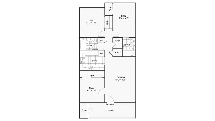 Floor plan C1