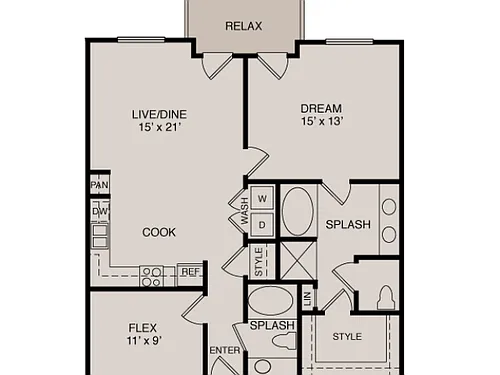 Floor plan A5 1-2 Study