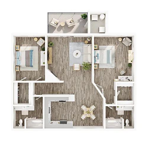 Floor plan 2B