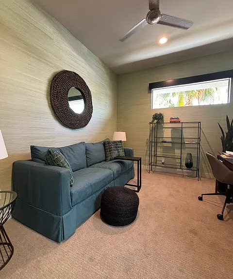 first floor bedroom/office. Convertible sofa