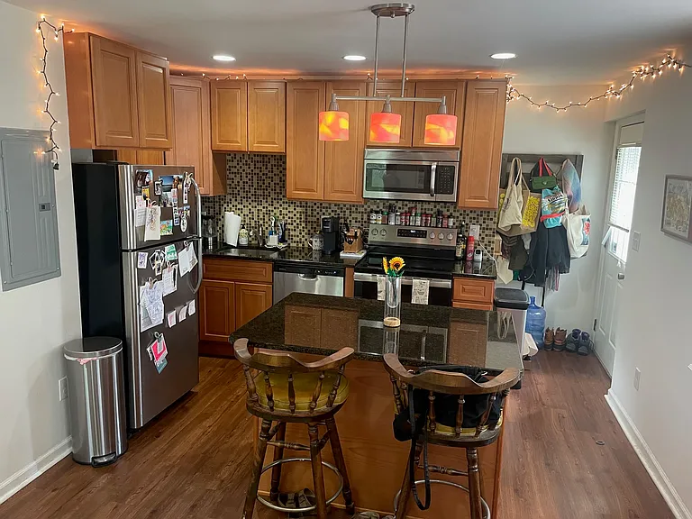 Designer Kitche with Granite and Tile backsplash